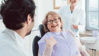 Smiling Senior Dental Patient