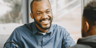 Black Men smiling