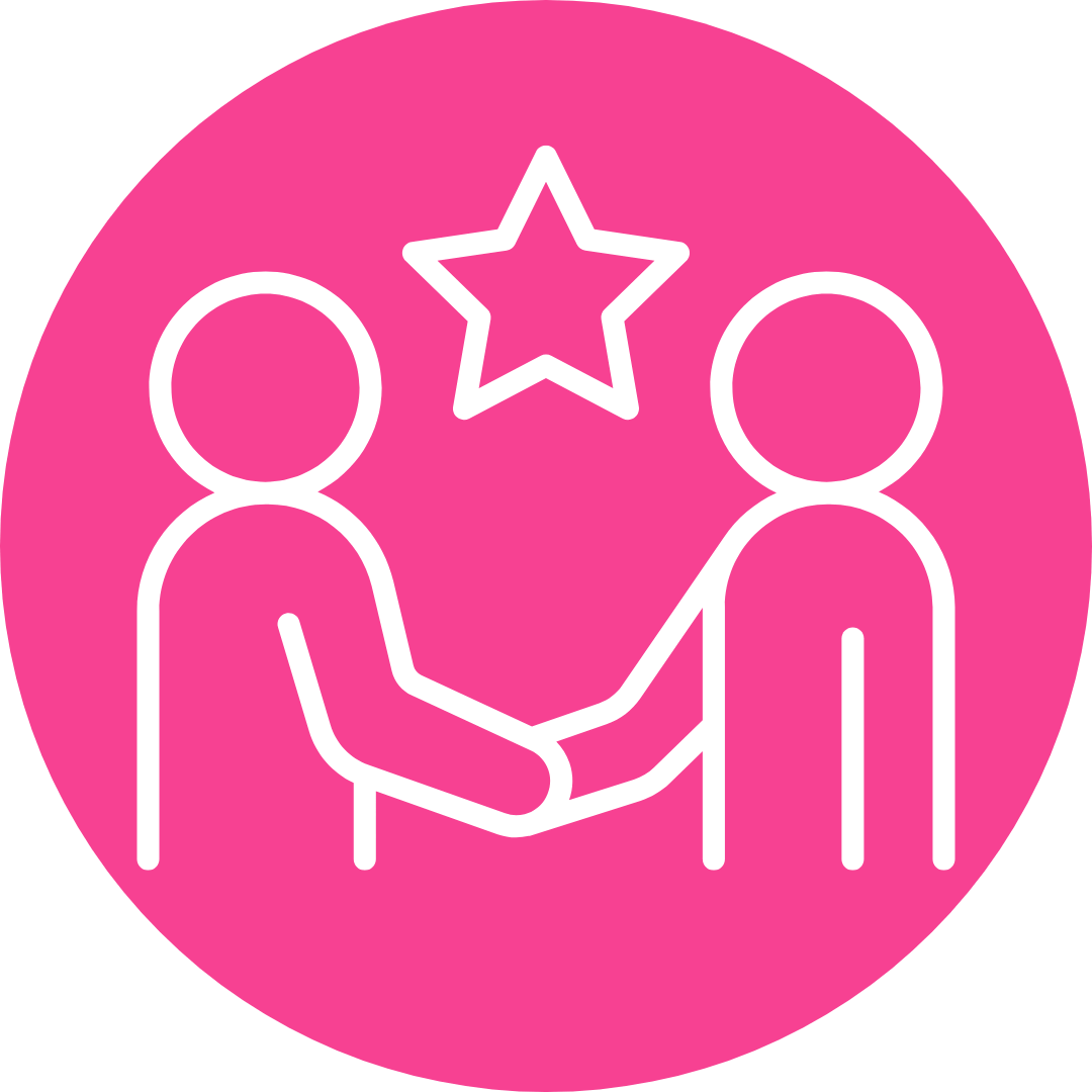 Friendly and welcoming dental care experience icon
