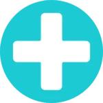 Medical plus symbol representing additional dental services